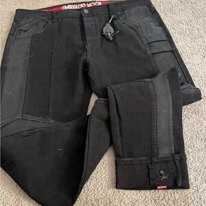 Source Unknown Black Cargo Pants for Men